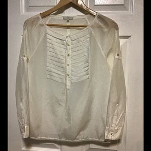 Off white see through blouse